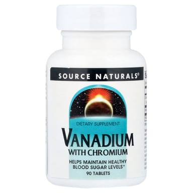 Хром Source Naturals Vanadium, 90 таблеток