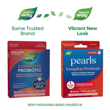 Пробиотик Nature's Way Pearls® Complete, 1 млрд КОЕ, 30 мягких капсул