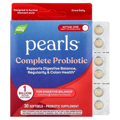 Пробиотик Nature's Way Pearls® Complete, 1 млрд КОЕ, 30 мягких капсул