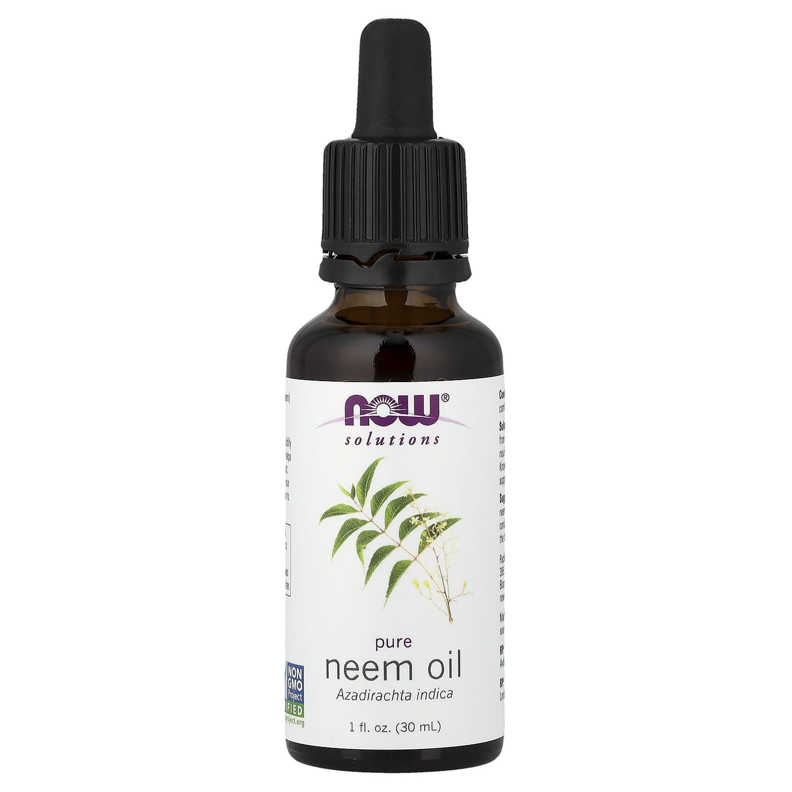 Масло NOW Foods Solutions Pure Neem, 30 мл