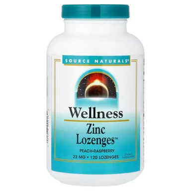 Фото товара: Цинк Source Naturals Wellness™, Peach-Raspberry, 120 пастилок