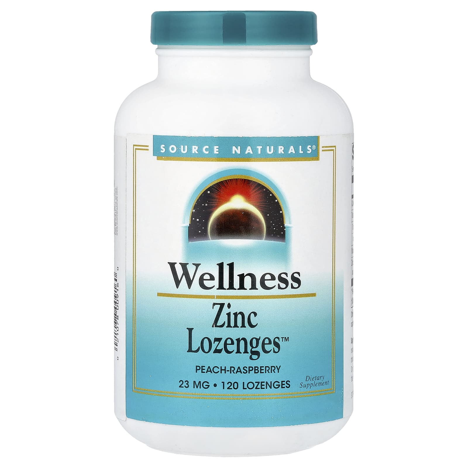 Цинк Source Naturals Wellness™, вкус Peach-Raspberry, 120 пастилок