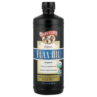 Масло Barlean's Organic Lignan Flax, 946 мл