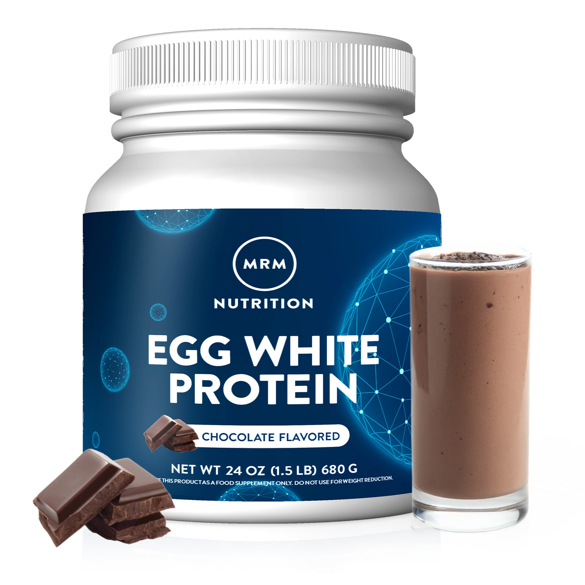 Шоколад MRM Nutrition Egg White Protein, вкус Chocolate, 680 г — фото 4