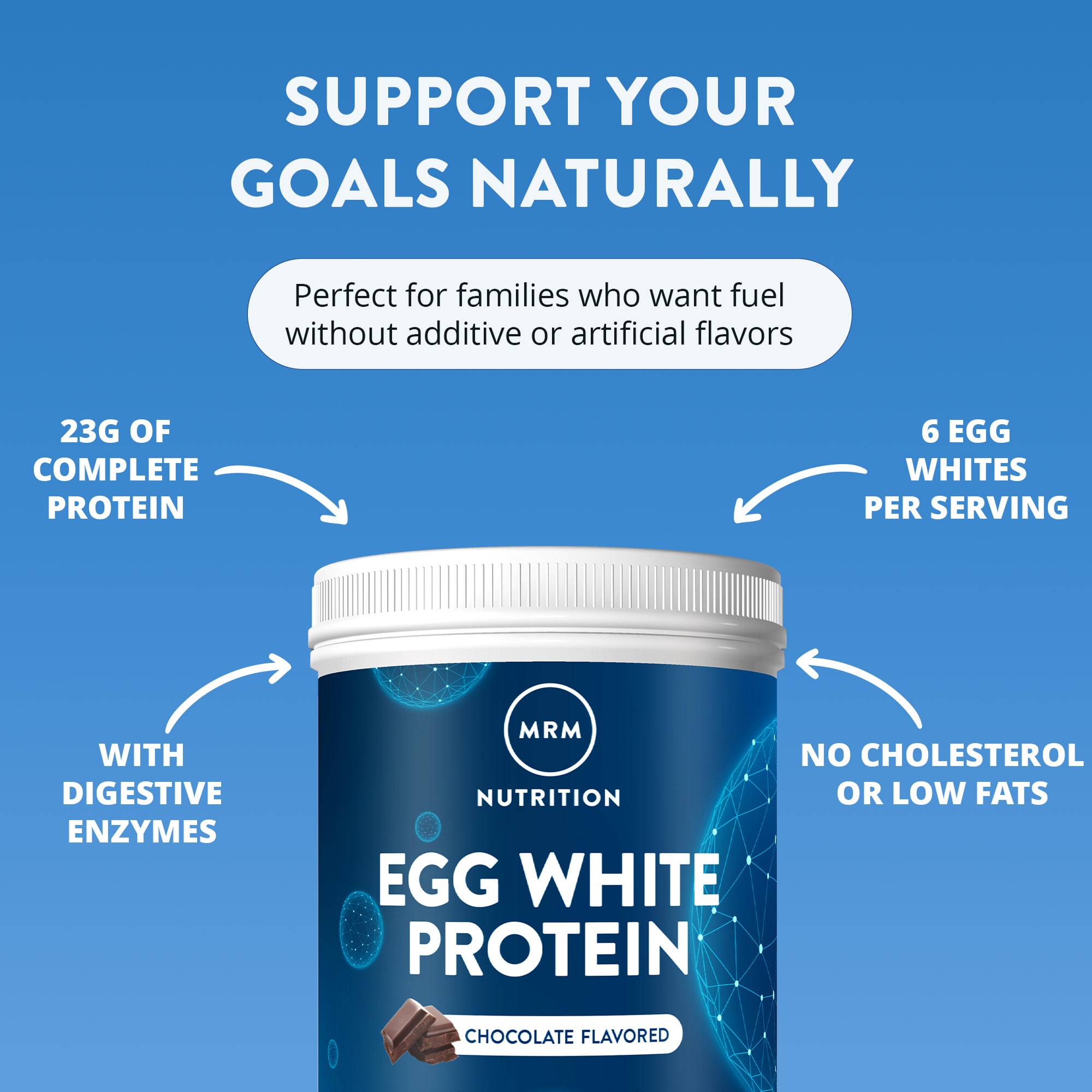 Шоколад MRM Nutrition Egg White Protein, вкус Chocolate, 680 г — фото 8