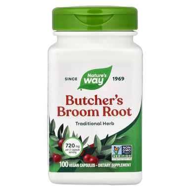 Иглица (рускус) Nature's Way Root, 360 мг, 100 растительных капсул