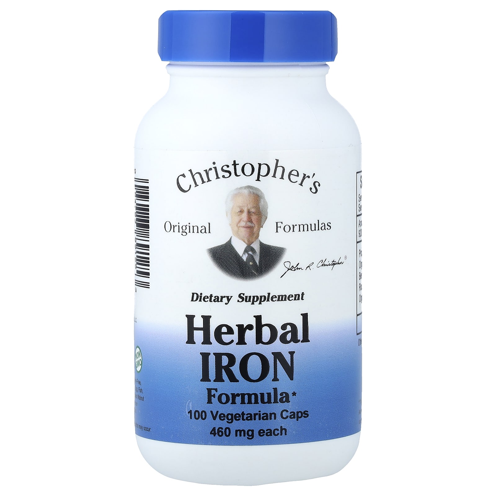 Комплекс Christopher's Original Formulas Herbal Iron, оттенок 100 Vegetarian Caps