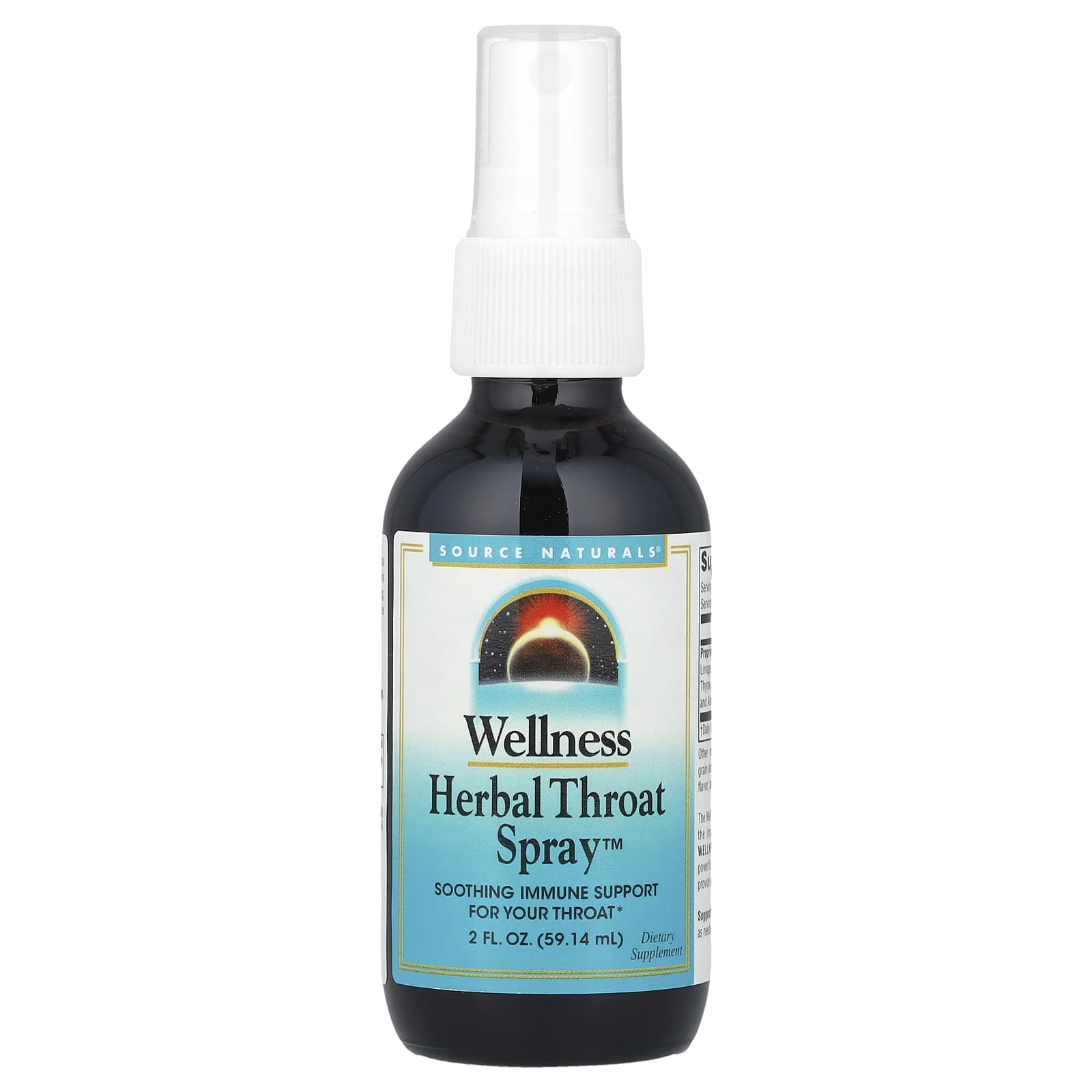 Спрей для горла Source Naturals Wellness Herbal Throat™, 59.14 мл