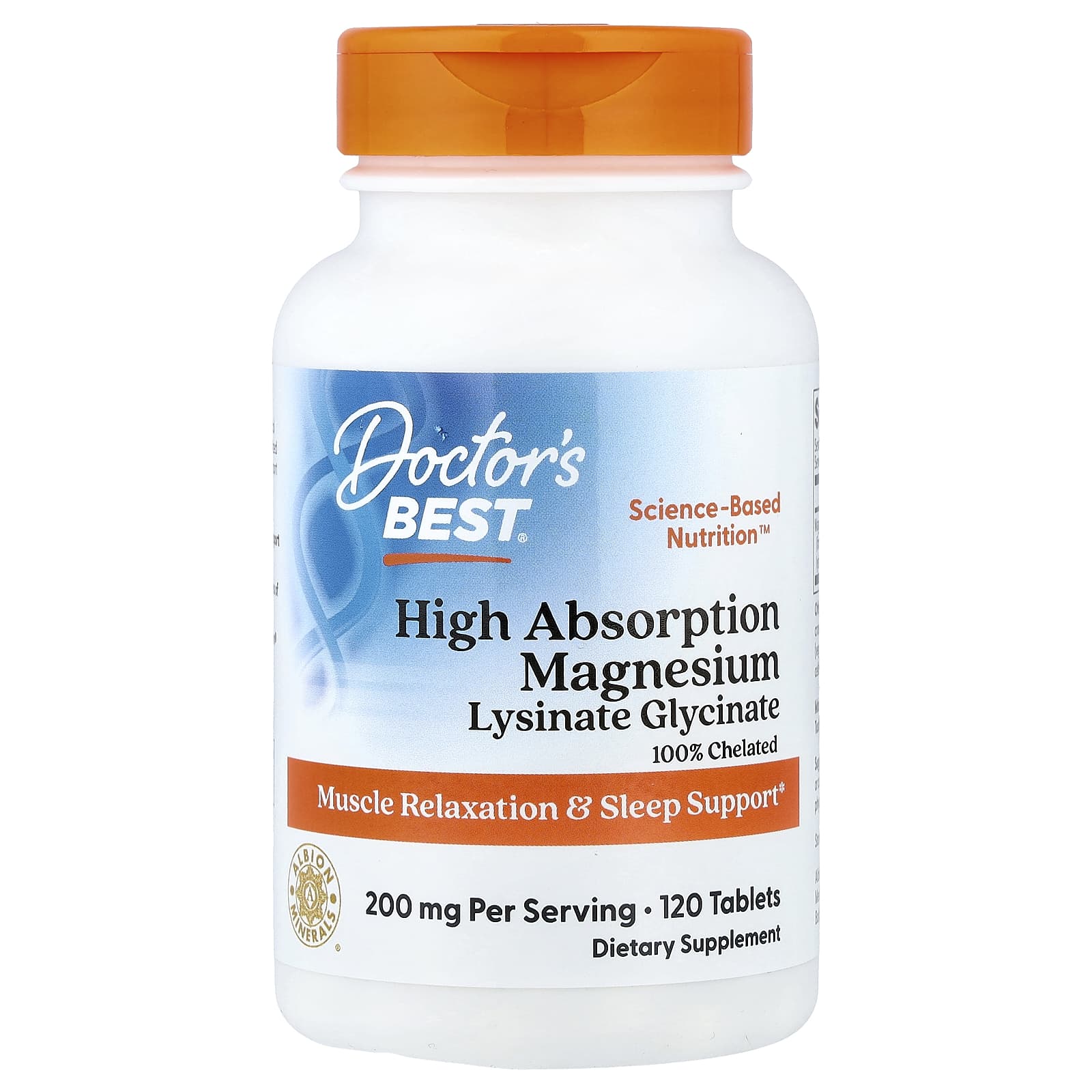 Магний Doctor's Best High Absorption, 100 мг, 120 таблеток