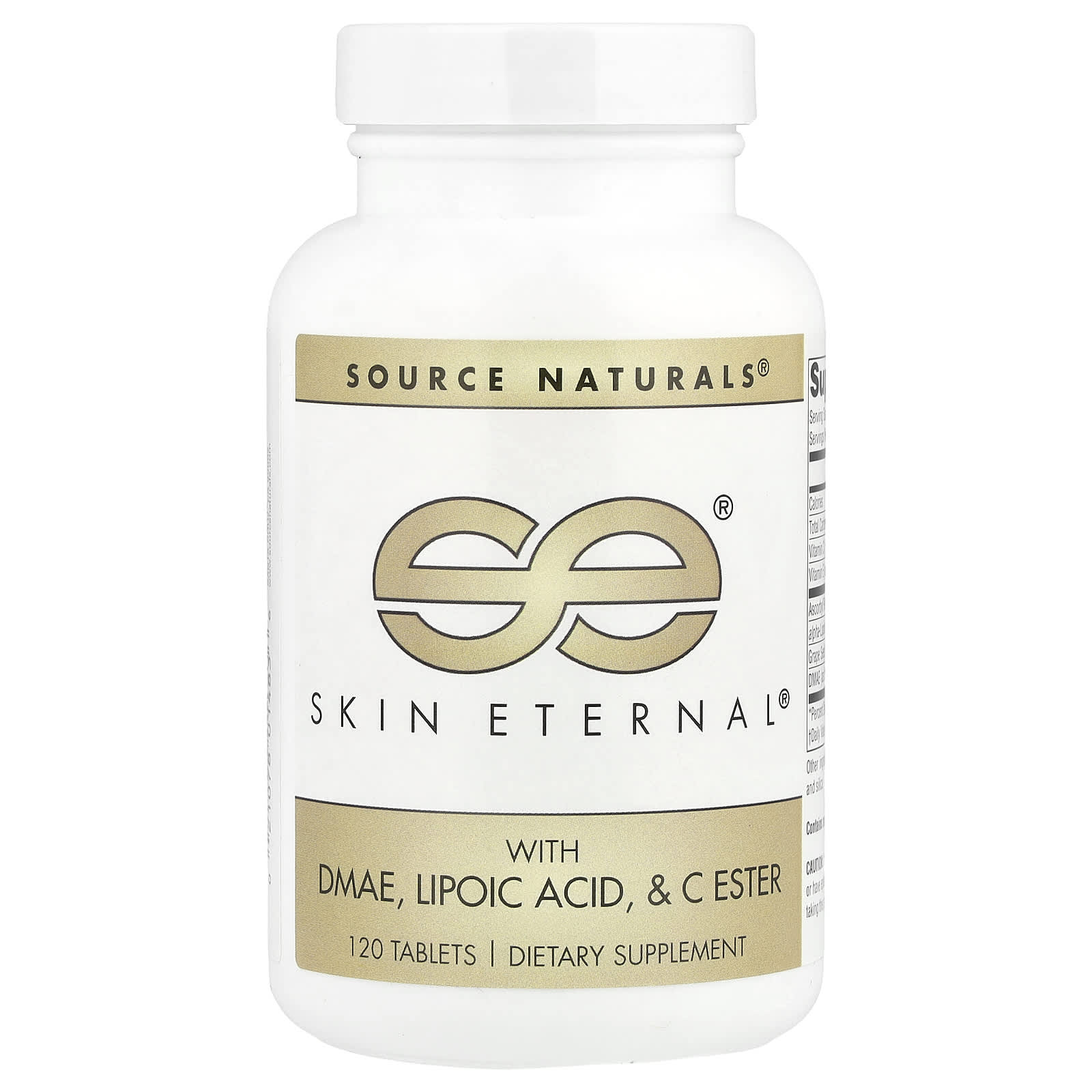 DMAE Source Naturals Skin Eternal® with Lipoic Acid & C Ester, 120 таблеток