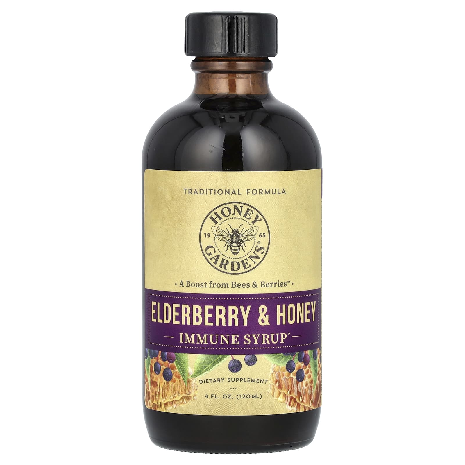 Бузина Zand Immune Syrup, вкус Elderberry & Honey, 120 мл