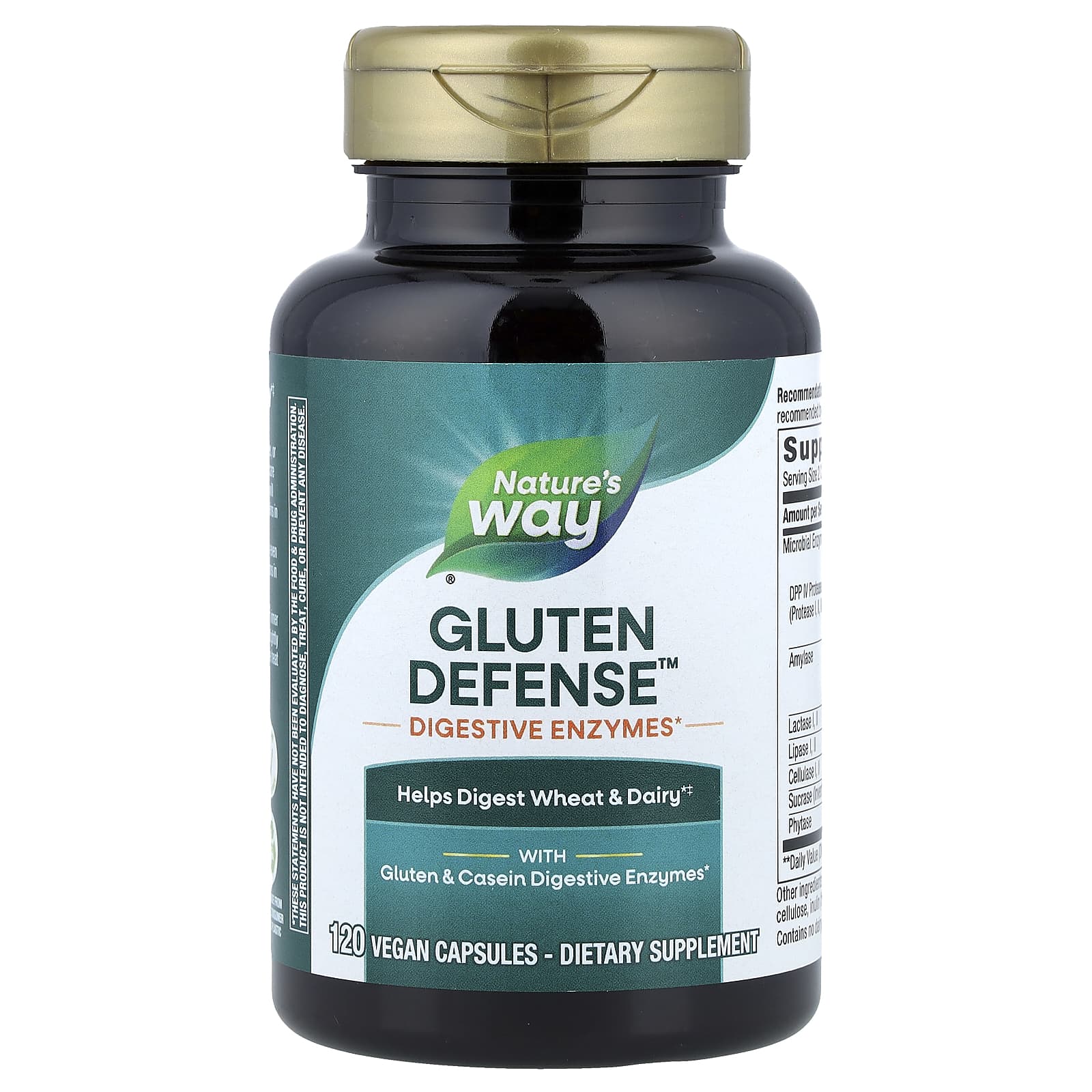 Gluten Defense™ Nature's Way, 120 веганских капсул — фото 2