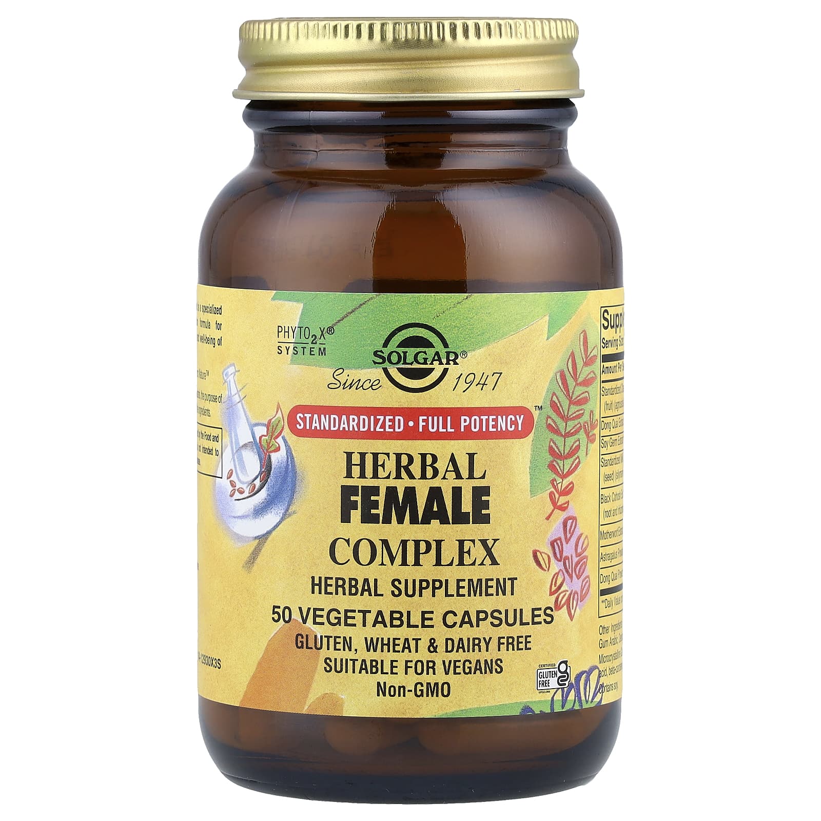 Комплекс Solgar Herbal Female, 50 растительных капсул