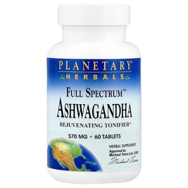 Ашваганда Planetary Herbals Full Spectrum™, 60 таблеток