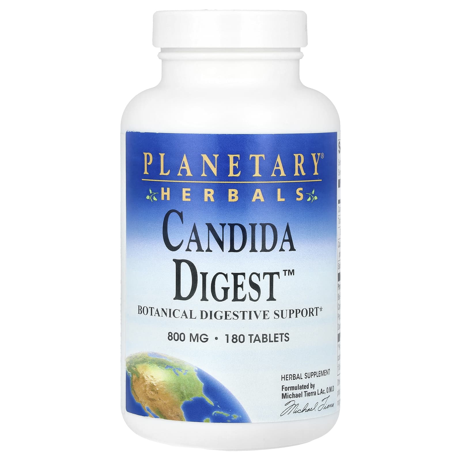 Комплекс Candida Digest Planetary Herbals™, 180 таблеток