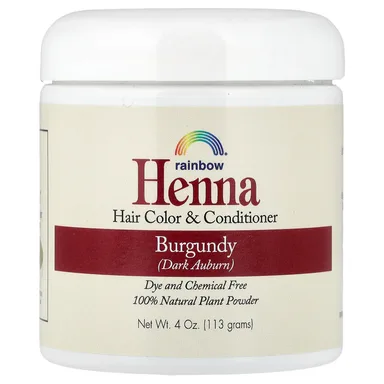 Фото товара: Кондиционер Rainbow Research Henna Hair Color and Burgundy (Dark Auburn), 113 г