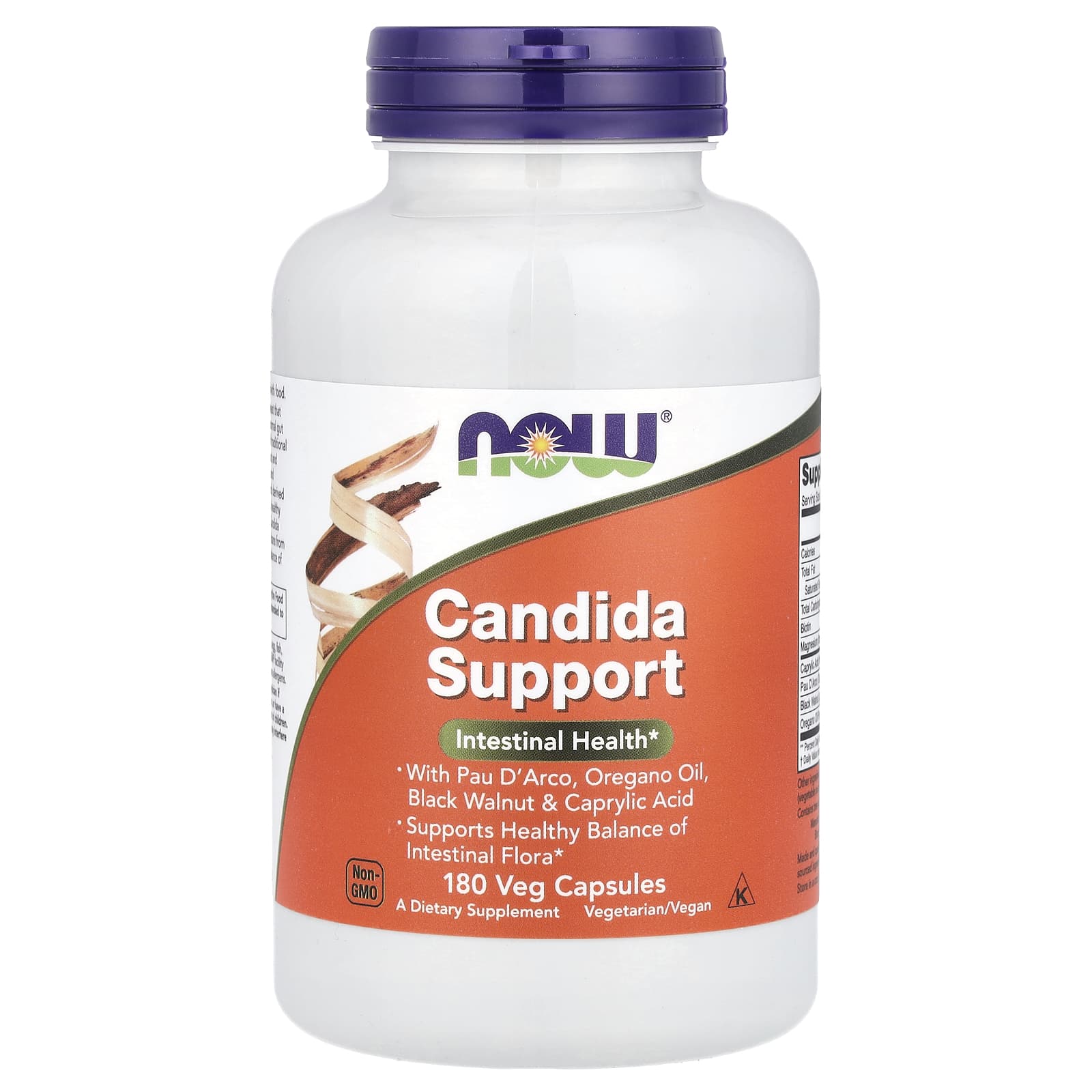 Комплекс NOW Foods Candida Support, 180 растительных капсул