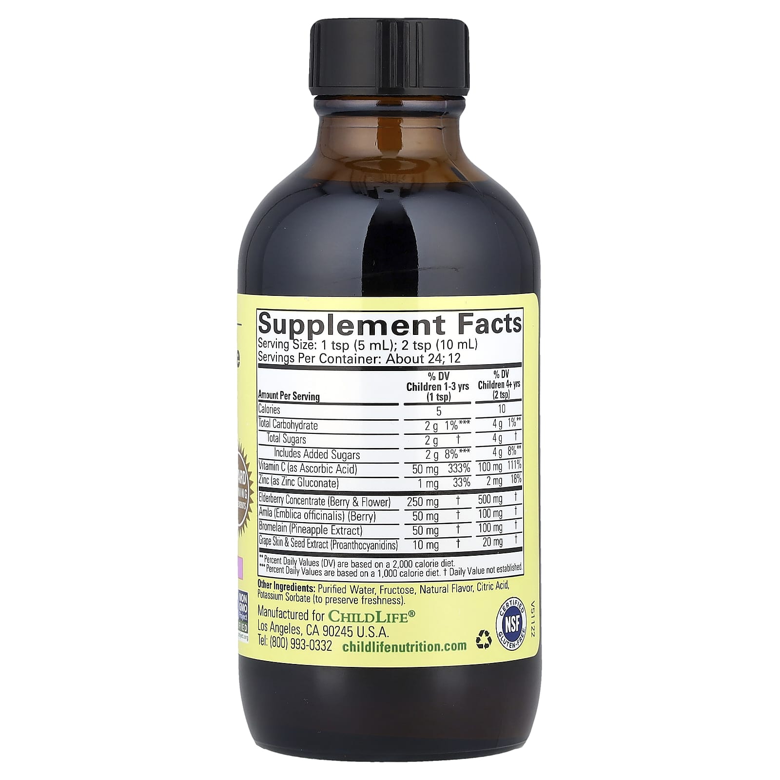 Аллергический сироп ChildLife Essentials, 4 fl oz (118 ml) — фото 2