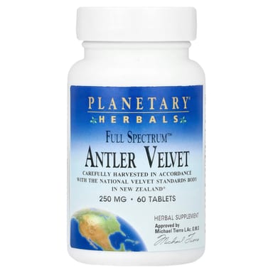 Экстракт пантов Planetary Herbals Full Spectrum™, 250 мг, 60 таблеток