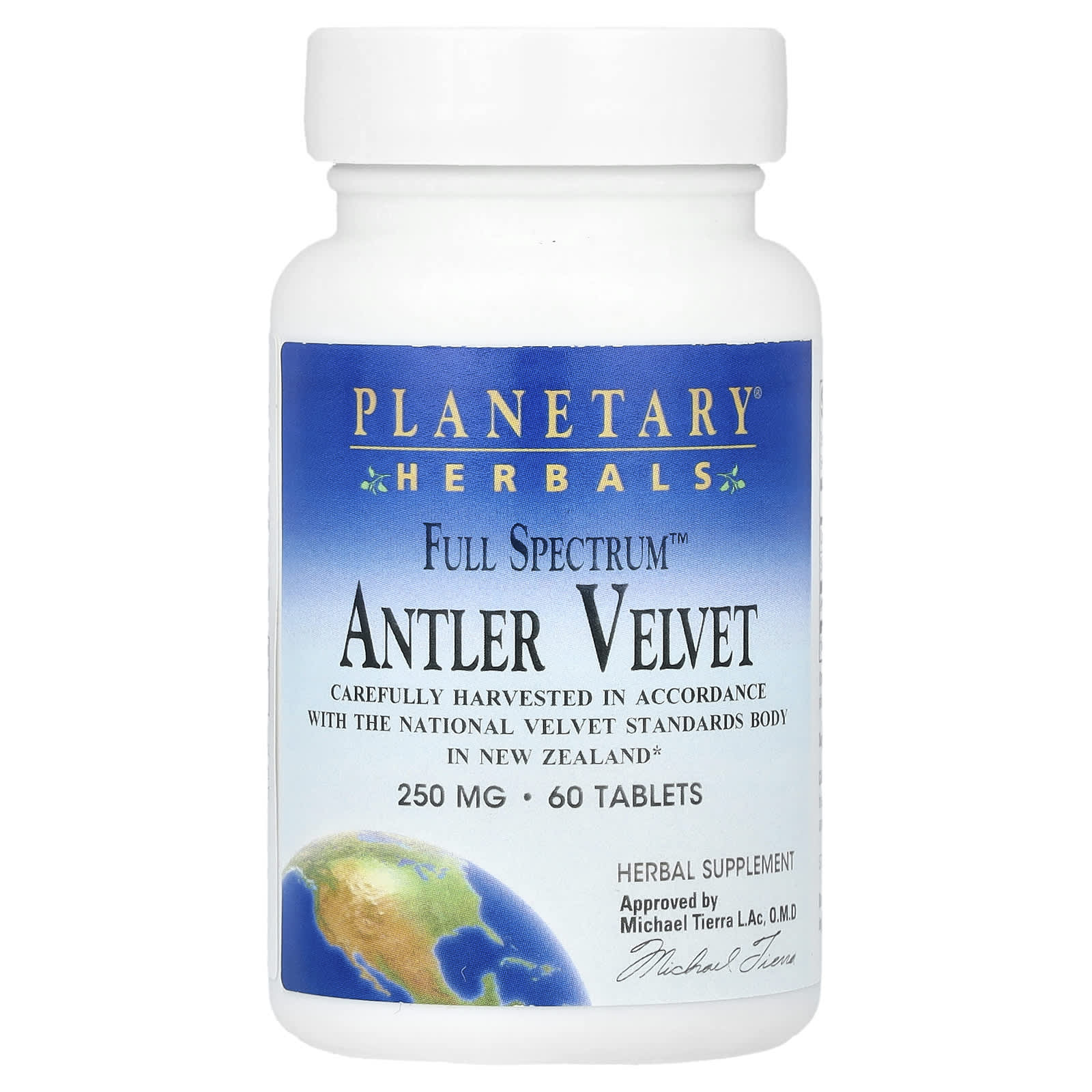 Экстракт пантов Planetary Herbals Full Spectrum™, 250 мг, 60 таблеток