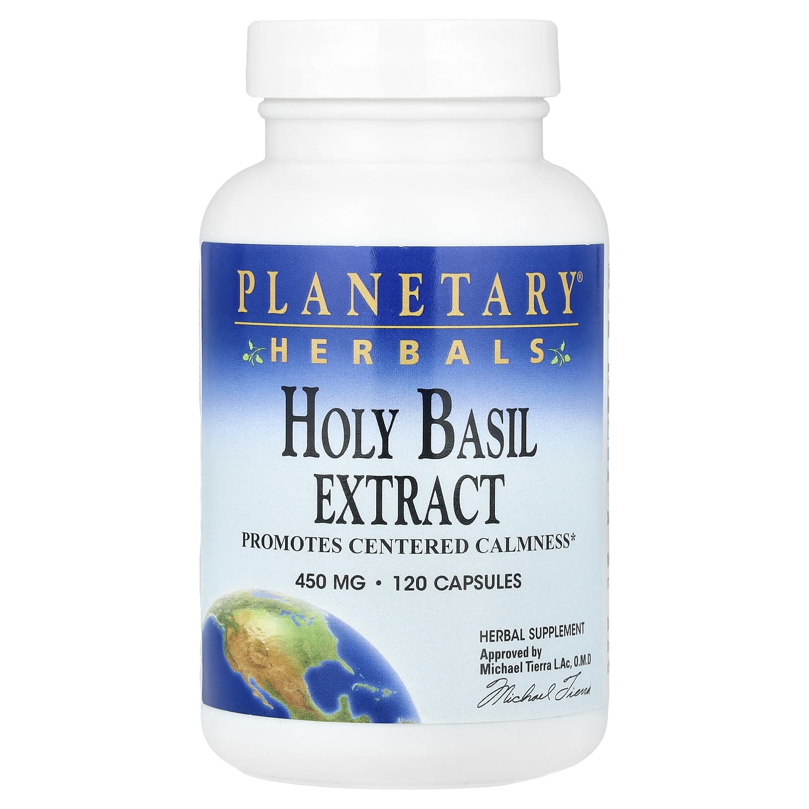 Тулси Planetary Herbals Extract, 450 мг, 120 капсул