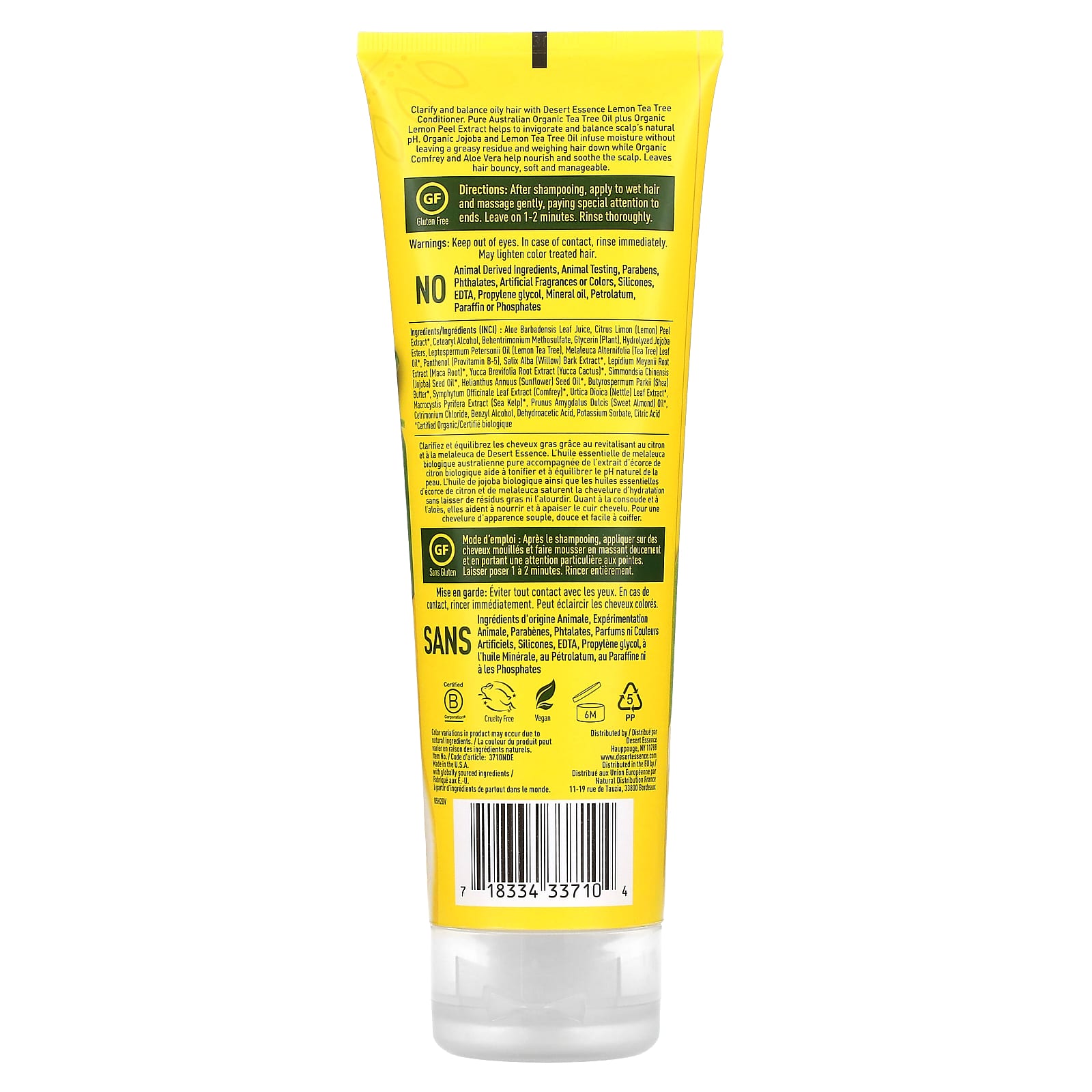 Кондиционер Desert Essence, вкус Lemon Tea Tree, 237 мл — фото 2