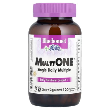 Мультивитамины MultiONE Bluebonnet Nutrition® Single Daily Multiple, 120 растительных капсул