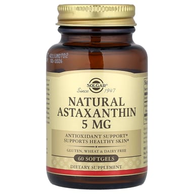 Астаксантин Solgar Natural, 5 мг, 60 мягких капсул