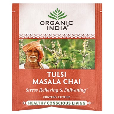 Чай Organic India Tulsi Masala Chai, оттенок 18 Infusion Bags, 37.8 г