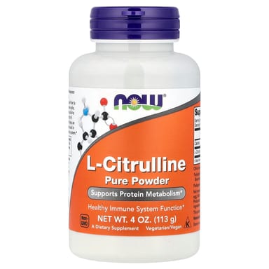 L-цитруллин NOW Foods L-Citrulline Pure Powder, 113 г, порошок