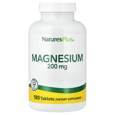 Магний NaturesPlus, 200 мг, 180 таблеток