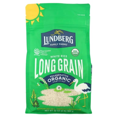 Рис Lundberg Organic White Long Grain, 907 г