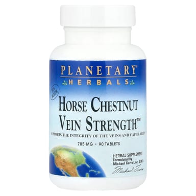 Конский каштан Planetary Herbals Vein Strength™, 705 мг, 90 таблеток