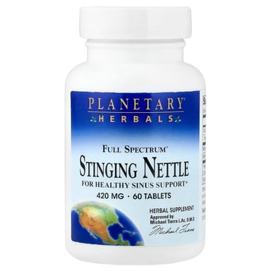 Крапива Planetary Herbals Full Spectrum™ Stinging Nettle, 420 мг, 60 таблеток
