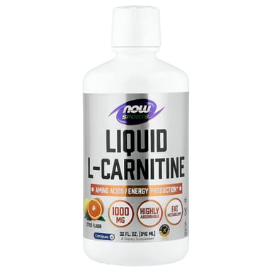 L-карнитин NOW Foods Sports Liquid L-Carnitine, оттенок Citrus, 946 мл, жидкая форма