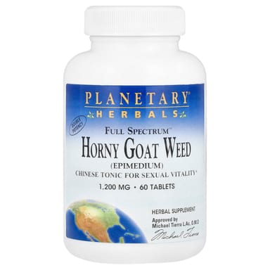 Горянка Planetary Herbals Full Spectrum™ Horny Goat Weed, 60 таблеток