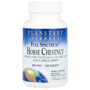 Конский каштан Planetary Herbals Full Spectrum™, 120 таблеток