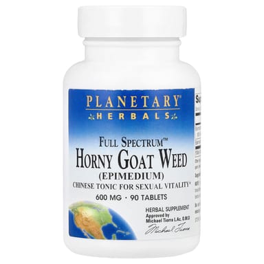 Горянка Planetary Herbals Full Spectrum™ Horny Goat Weed, 90 таблеток