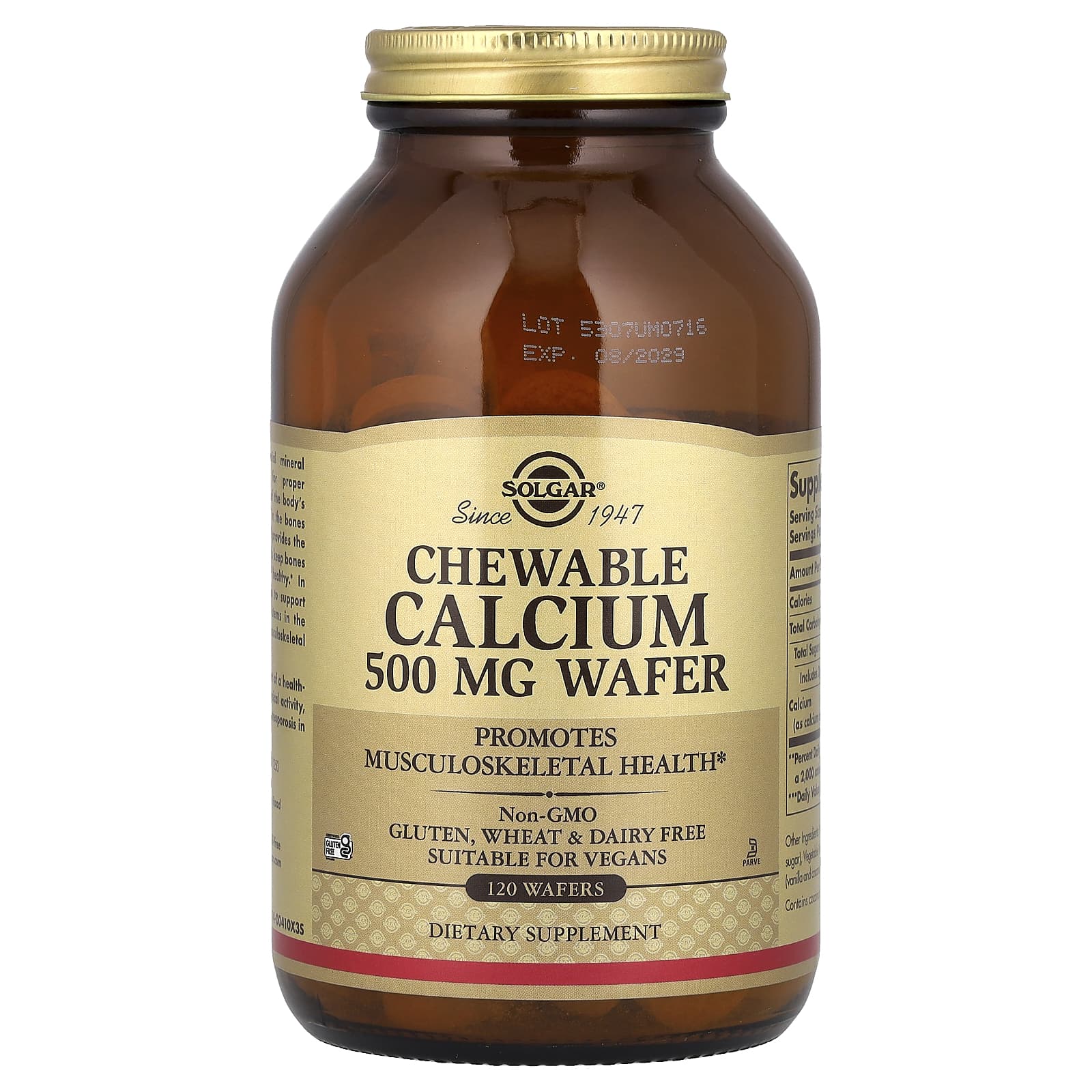 Кальций Solgar Chewable, 500 мг
