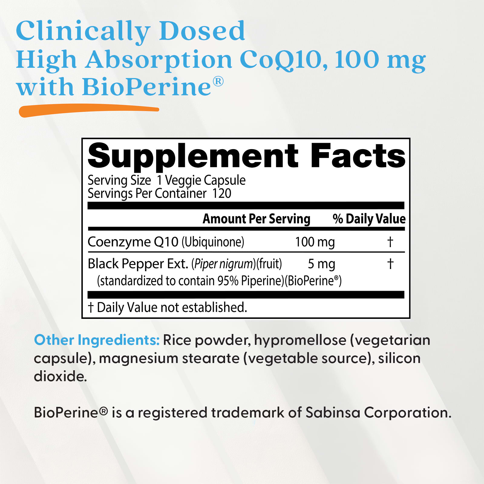 Коэнзим Q10 Doctor's Best High Absorption with BioPerine®, 100 мг, 120 растительных капсул — фото 5