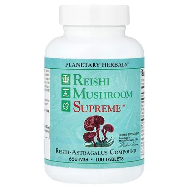 Фото товара: Рейши Planetary Herbals Mushroom Supreme™, 100 таблеток