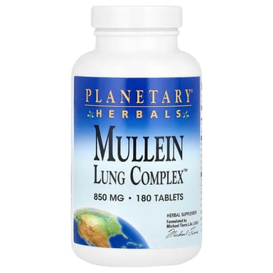 Комплекс Planetary Herbals Mullein Lung™, 180 таблеток