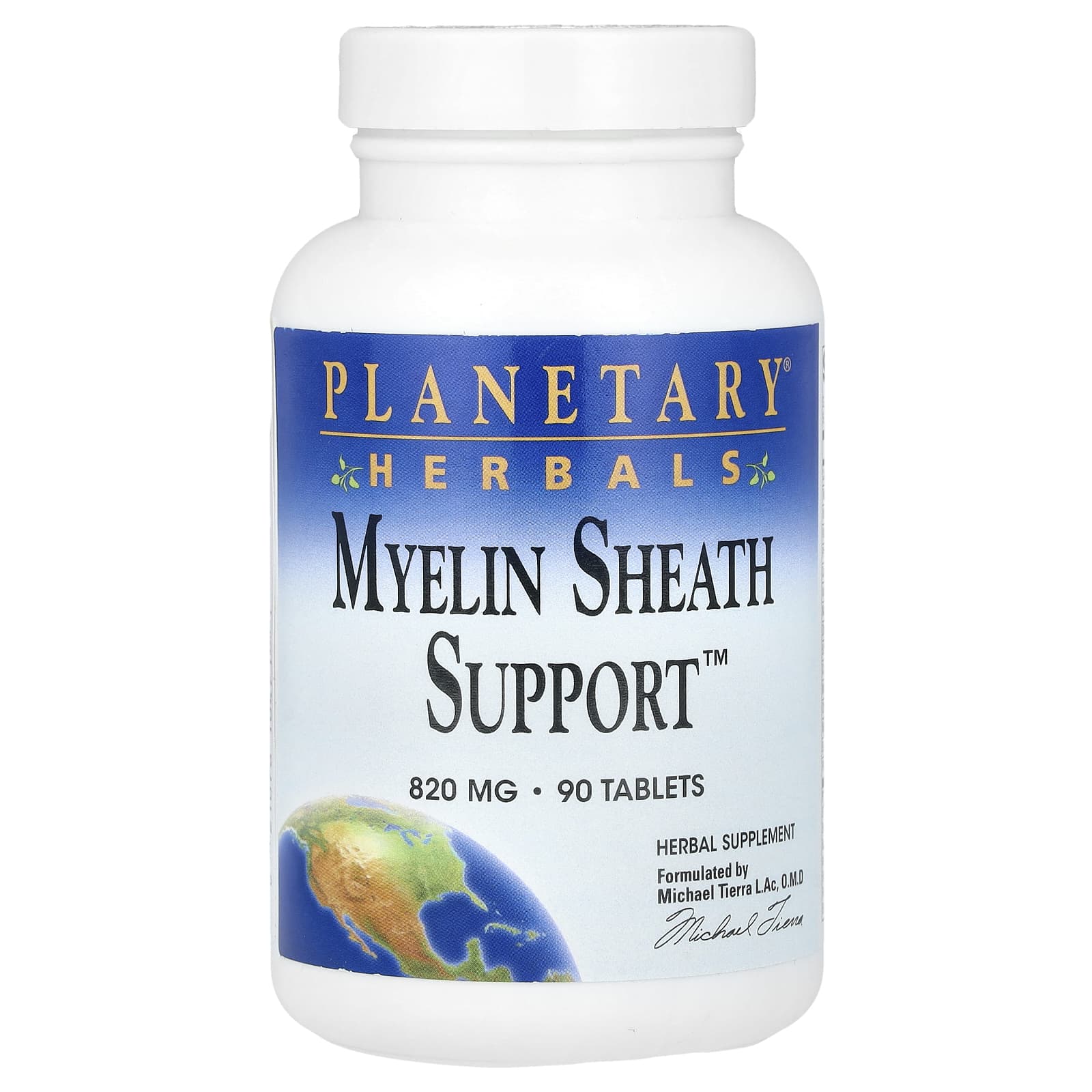 Комплекс для поддержки миелиновой оболочки Planetary Herbals™, 90 таблеток