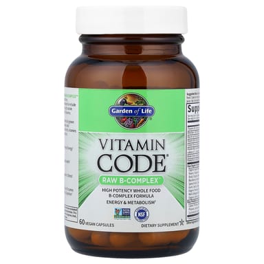 Комплекс витаминов B Garden of Life Vitamin Code® RAW B-Complex™, 60 растительных капсул