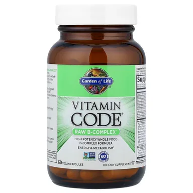 Фото товара: Комплекс витаминов B Garden of Life Vitamin Code® RAW B-Complex™, 60 растительных капсул