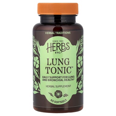Тоник для легких Herbs Etc., 60 мягких капсул