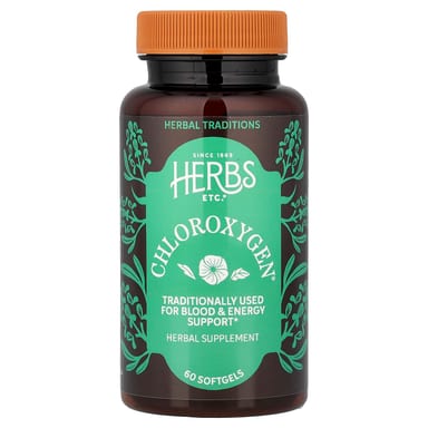 Хлорофилл ChlorOxygen Herbs Etc.®, 60 мягких капсул