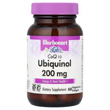 Фото товара: Коэнзим Q10 убихинол Bluebonnet Nutrition, 200 мг, 60 мягких капсул
