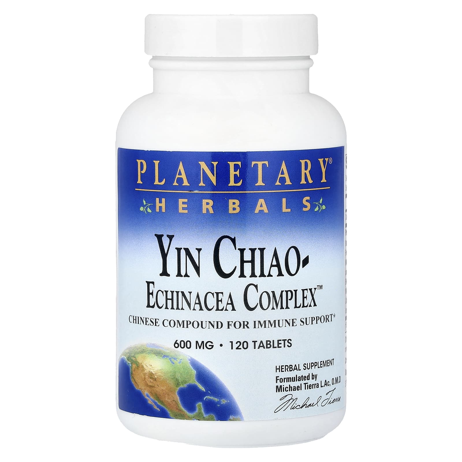 Эхинацея Planetary Herbals Yin Chiao- Complex™, 120 таблеток