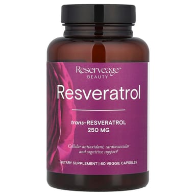 Ресвератрол Reserveage Beauty, 60 растительных капсул
